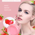 Бальзам для губ, 1 шт., увлажняющая пленка для губ, губная помада, водостойкий увлажняющий Праймер, милый мини-бальзам для губ с фруктами, изменение цвета, TSLM1