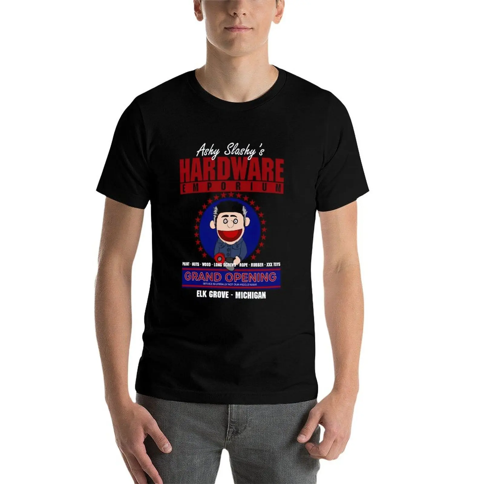 Фото Футболка Ashy Slashys Hardware Emporium, повседневный легкий топ с короткими рукавами №3