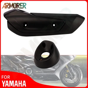 TMAX 560 TECHMAX TECH MAX Exhaust Pipe Cover Cowl Motorcycle Accessories For YAMAHA TMAX 530 DX SX 2017 - 2019 2020 2021 2022