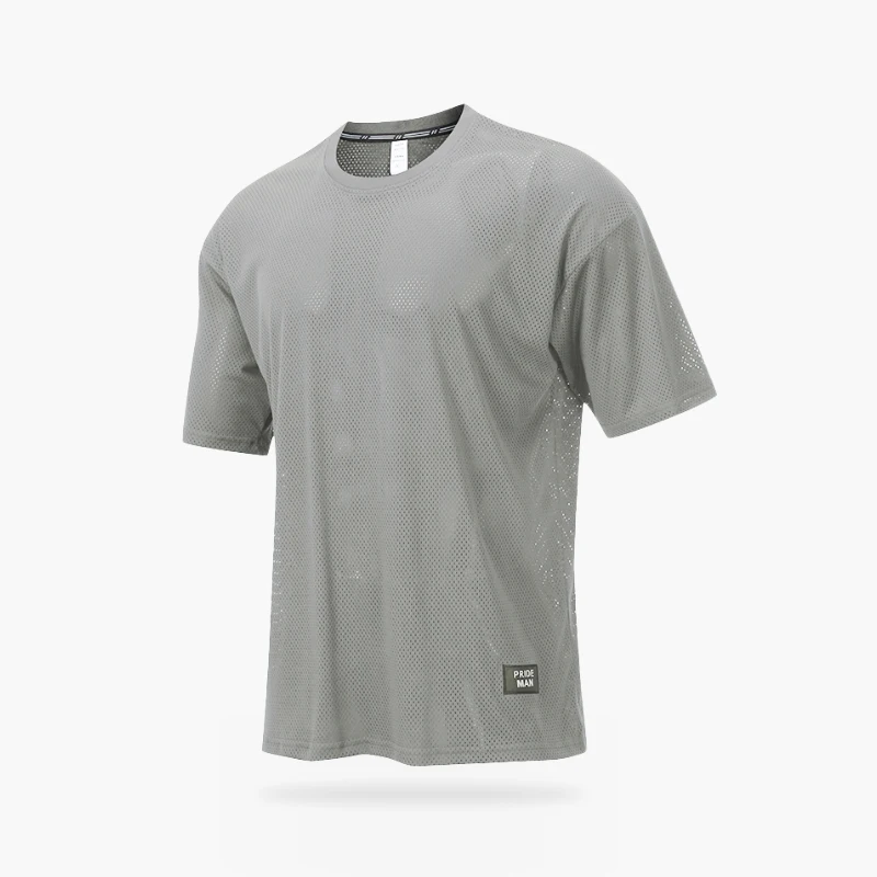 Training T-shirts For Men Letter Printed Short Sleeves Breathable Gym Jogging Running Basketball Sports Top Tank Casual Clothing