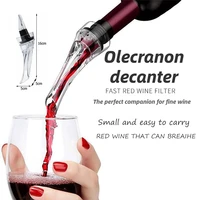 new wine decanter portable red wine aerating pourer spout decanter wine aerator quick aerating decanter filter pouring tool