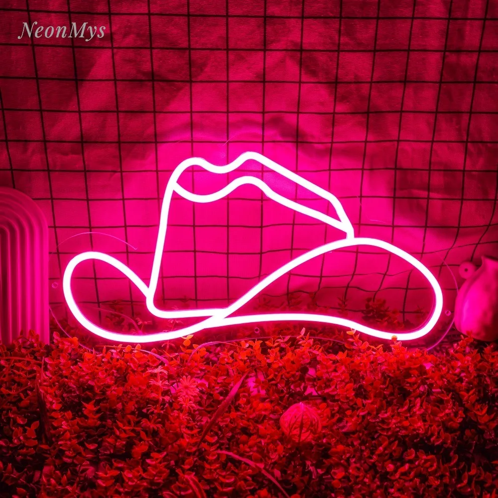 

Hat Flex LED Neon Sign Gifts Western Cowboy Hat Neon Light Custom Neon Signs Gaming Bar Personalize Home Bedroom Wall Decor