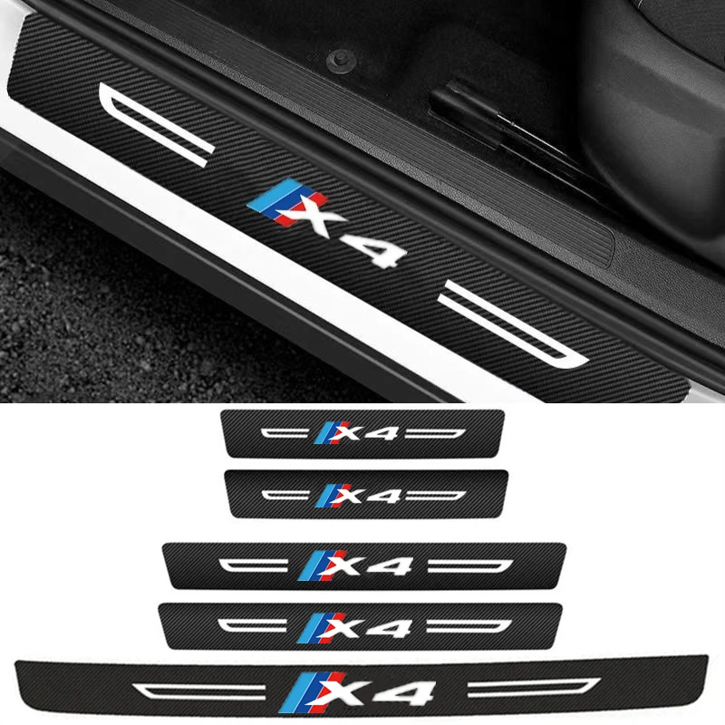

4 шт., защитные наклейки для заднего бампера BMW X3 E83 F25 G01 G08
