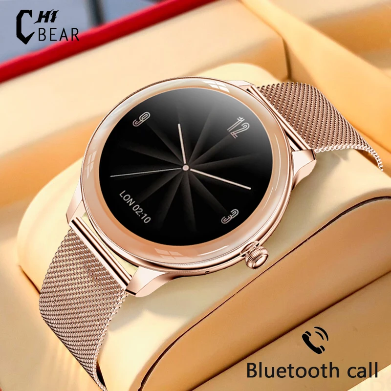 

2022 New Waterproof Smart Watch Women Sedentary Reminder 1.09 Inch Full Touch Screen Fashion Ladies Bluetooth Call Smart Watch