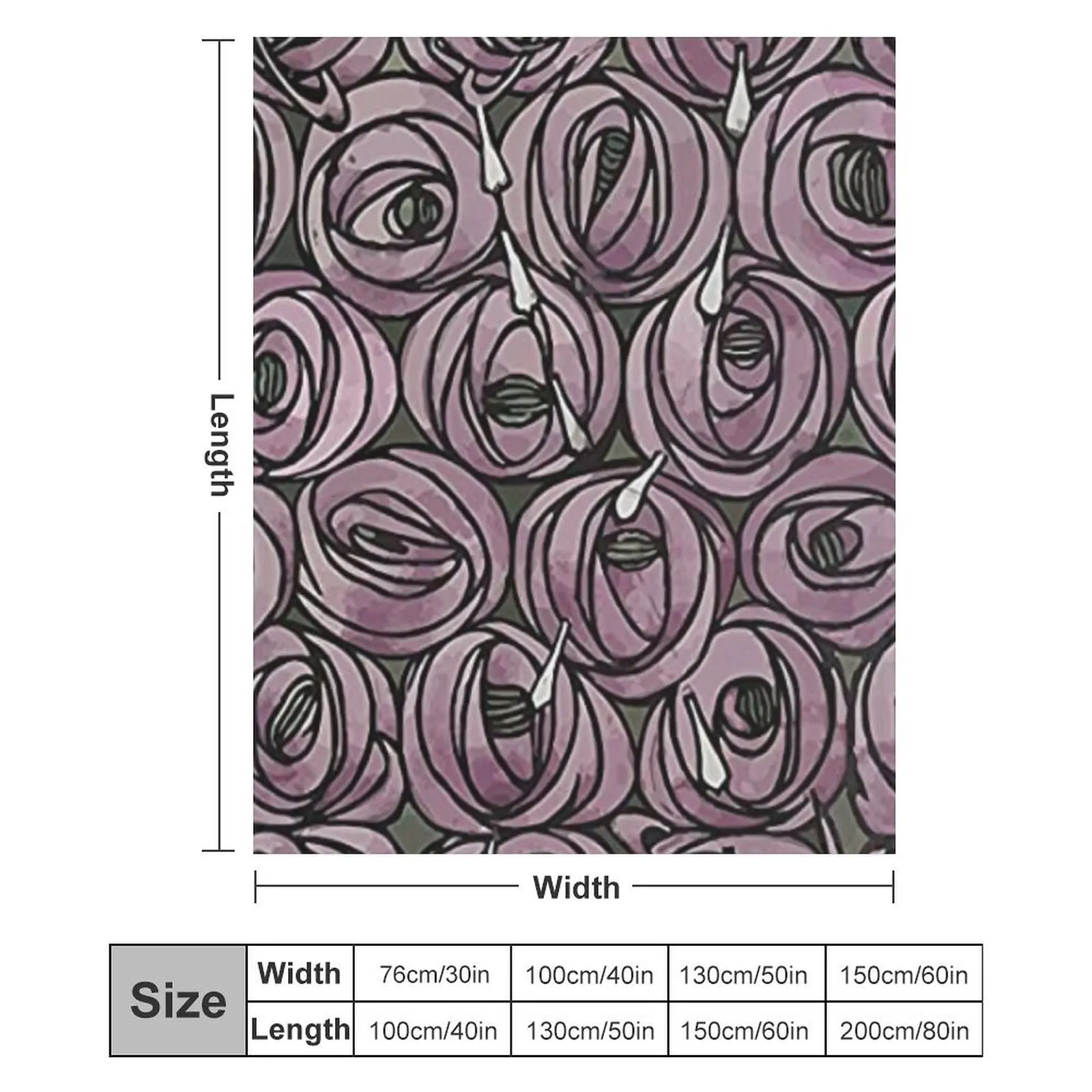 Одеяло с цветочным дизайном Charles Rennie Mackintosh мягкие плюшевые туристические одеяла