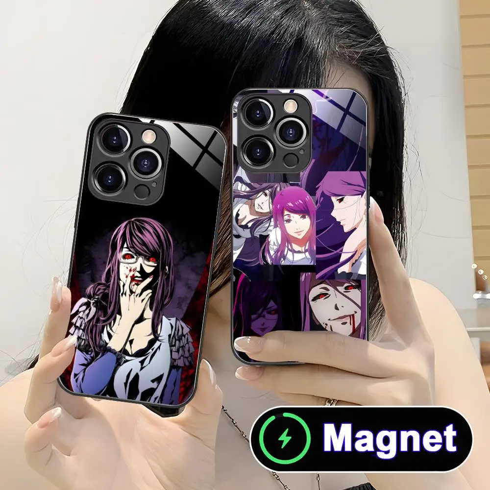 Фото Чехол для телефона Ghoul Rize для iPhone 18 17 16 15 14 13 12 11 Air Pro Max Plus Mini с магнитным стеклом. №1