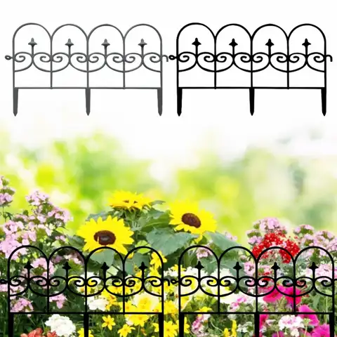 Искусственная наземная вставка, садовый забор, 50 см, украшение для кровати с цветами, садовая подставка «сделай сам»/садовый ограждение с ме...