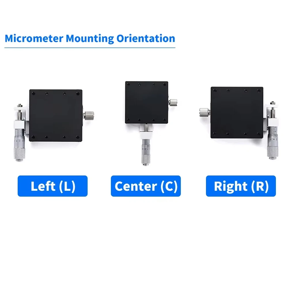 Фото Ось X 40/60 мм Мини-ручная платформа оптического перемещения Микрометр Линейные направляющие Высокоточный регулируемый скользящий столик LGX40 №5