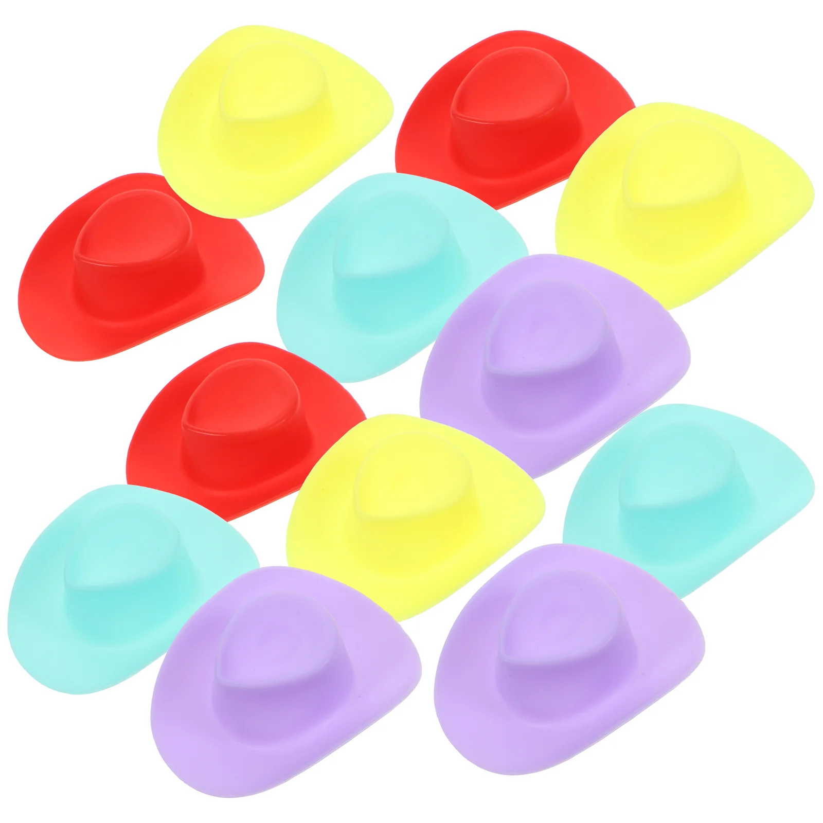 

40 Pcs Mini Hat Accessories Baby Dolls Replaceable Hats Ornament Mall DIY Plastic