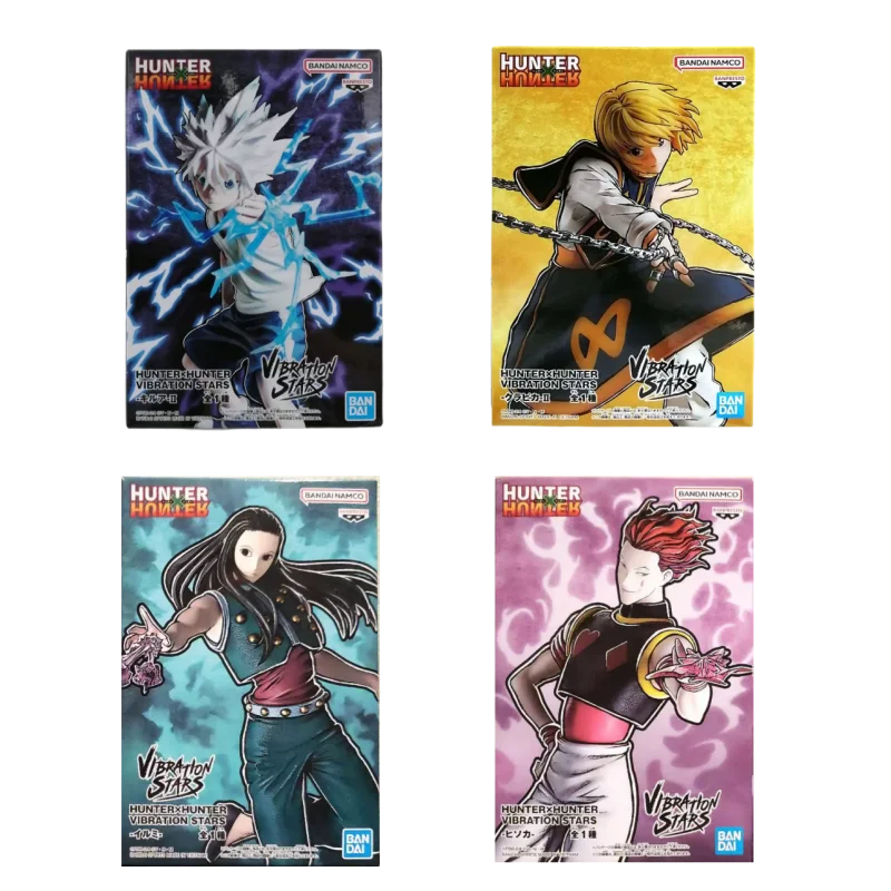 Фото Подлинная Bandai VIBRATION STARS HUNTERxHUNTER Killua Hisoka Kurapika, аниме-фигурки, модель, коллекционные игрушки, подарок для детей №2