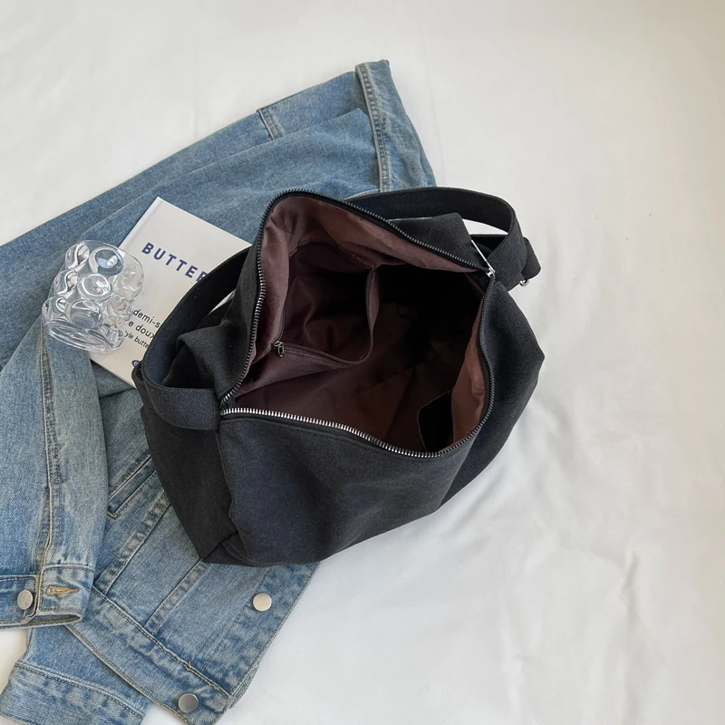 Женские Модные холщовые сумки на плечо вместительные повседневные светильник