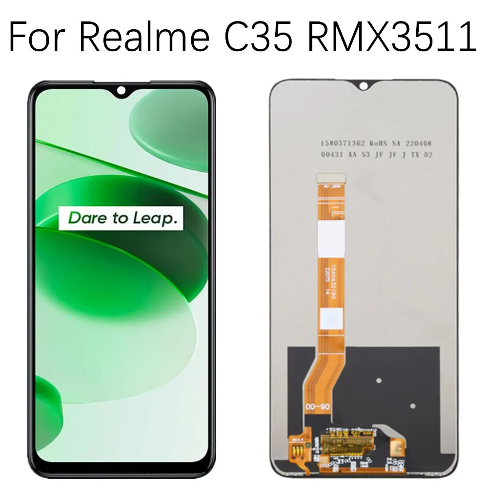 

6.6" For Realme C35 LCD Display RMX3511 Screen Touch Panel Digitizer Assembly