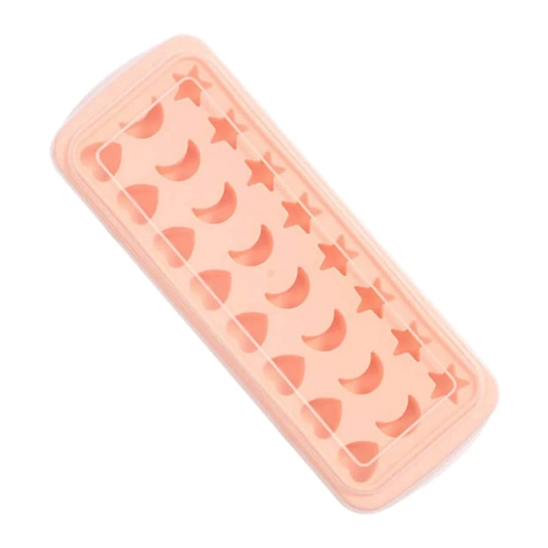 

Силиконовая форма для льда, форма для шоколада и мыла в форме сердца, Луны, звезды, 24 полости, форма для выпечки, 1 шт.