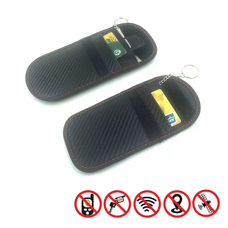 

Key Signal Blocker Case Cage Fob Pouch Keyless RFID Blocking Bag