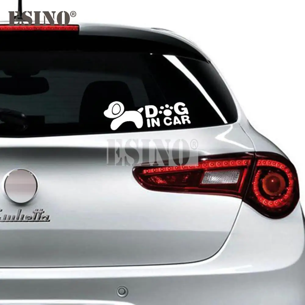Забавный креативный мультяшный дизайн Автомобильная наклейка собака в