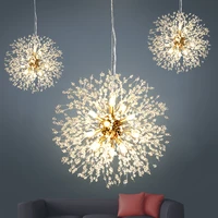 modern creative chandelier dandelion chandelier crystal pendant light living room bedroom dining room interior decoration lamp