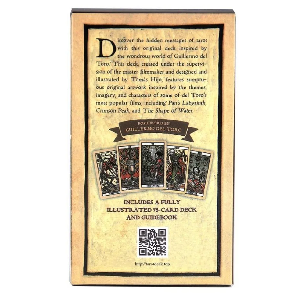 Tarot Del Toro talia i przewodnik inspirowany światem Guillermo