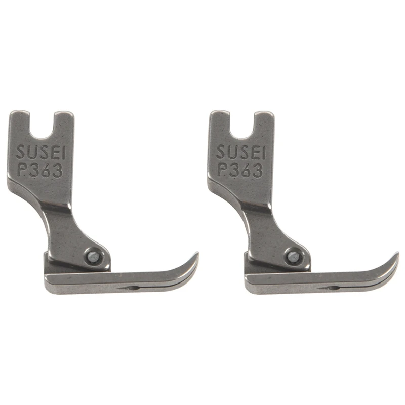 

2X Simple Steel Sewing Machine Presser Foot Narrow Zipper Presser Foot