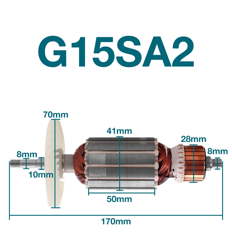 

AC220-240V Armature for Hitachi G15SA2 Angle Grinder Armature Rotor Anchor Stator Coil Accessories Replacement Power Tools