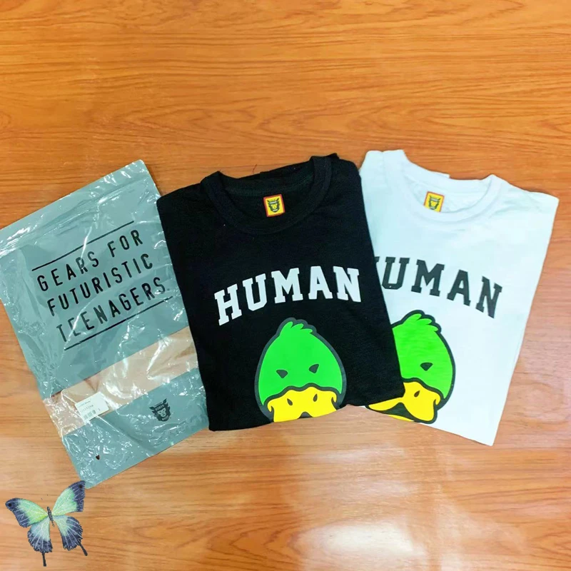

Human Made 2022 T Shirt Bamboo Cotton Duck Head Print Men T-shirt