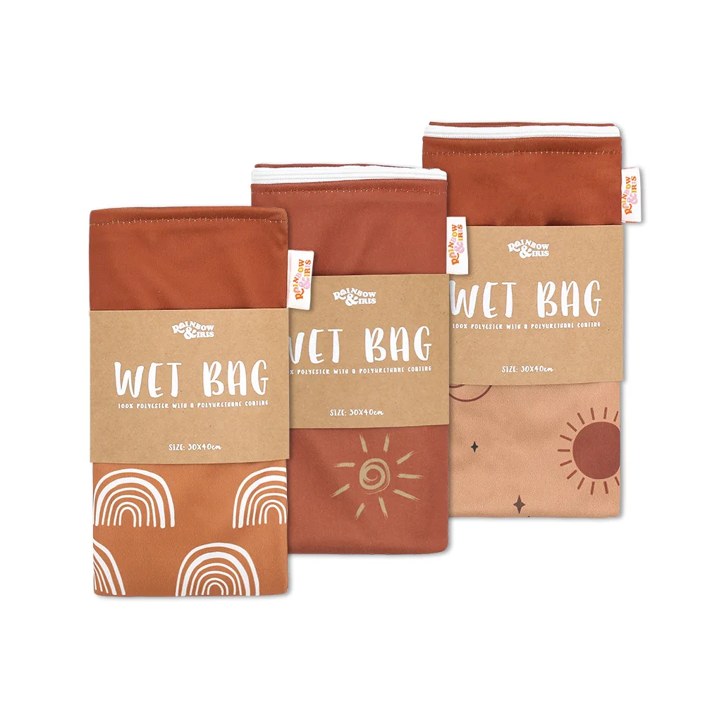 

3-piece set storage waterproof handbag retro printing trolley hanging bag large capacity 30*40cm