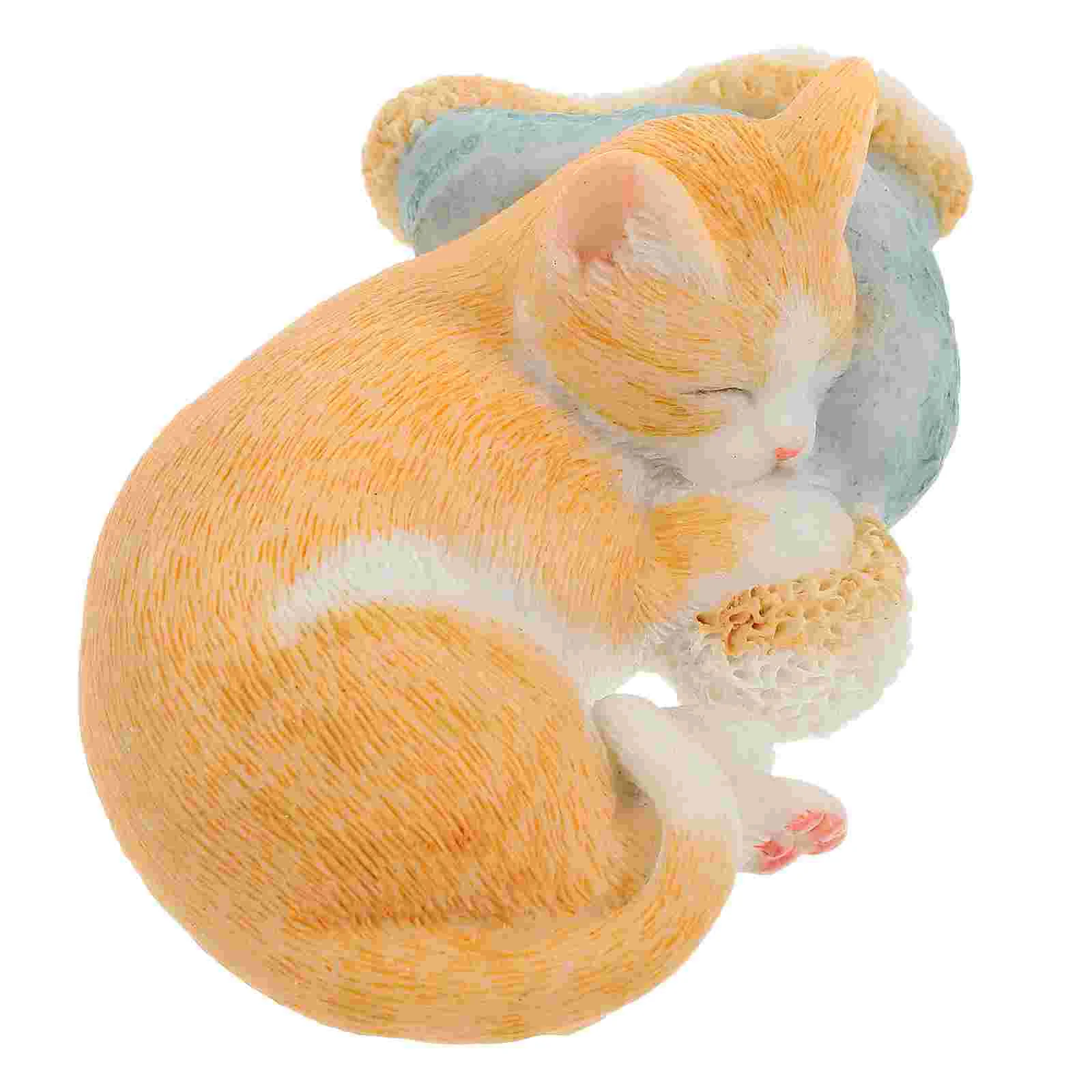 

Статуэтка кошки, искусственная планшетовая фотография, миниатюрная садовая кошка