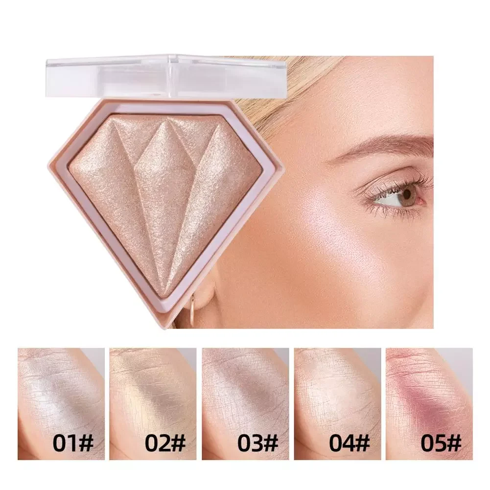 

5 Colors Makeup Glow Face Contour Shimmer Powder Highlighter Glitter Palette Highlight Brighten Powder Cosmetic