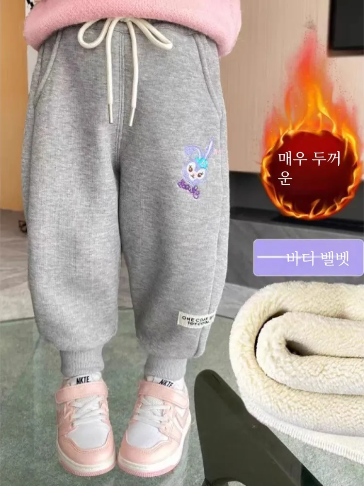 Утепленные брюки на флисовой подкладке для девочек. Зимние детские повседневные