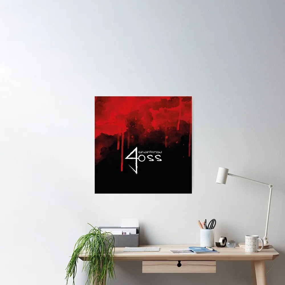 

Generation Loss Black Blood Poster Decor Modern Wall Print Room Vintage Home Art Mural Decoration Funny Painting No Frame