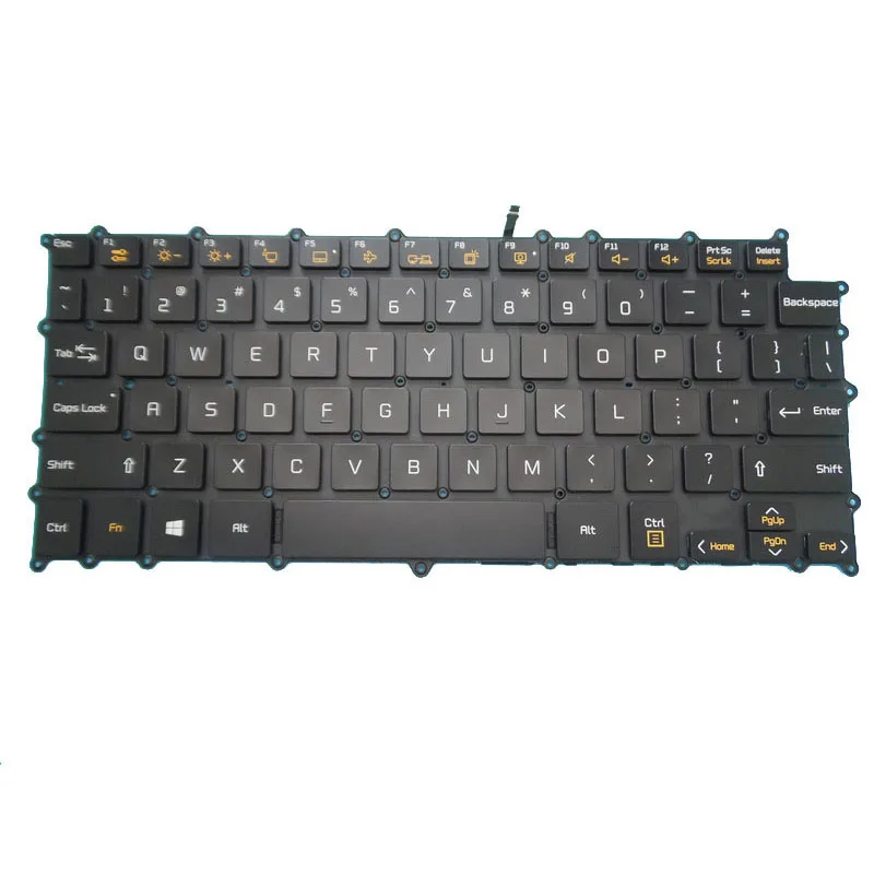 Черно-белая клавиатура с подсветкой для LG 13U70Q 13UD70Q 13U70Q-G 13U70Q-G.AA74A8 13UD70Q-G английский