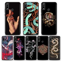 hand snake flower animals silicone case for huawei y6 y7 y9 2019 y6p y8s y9a y7a soft cases cover mate 10 20 lite 40 pro plus