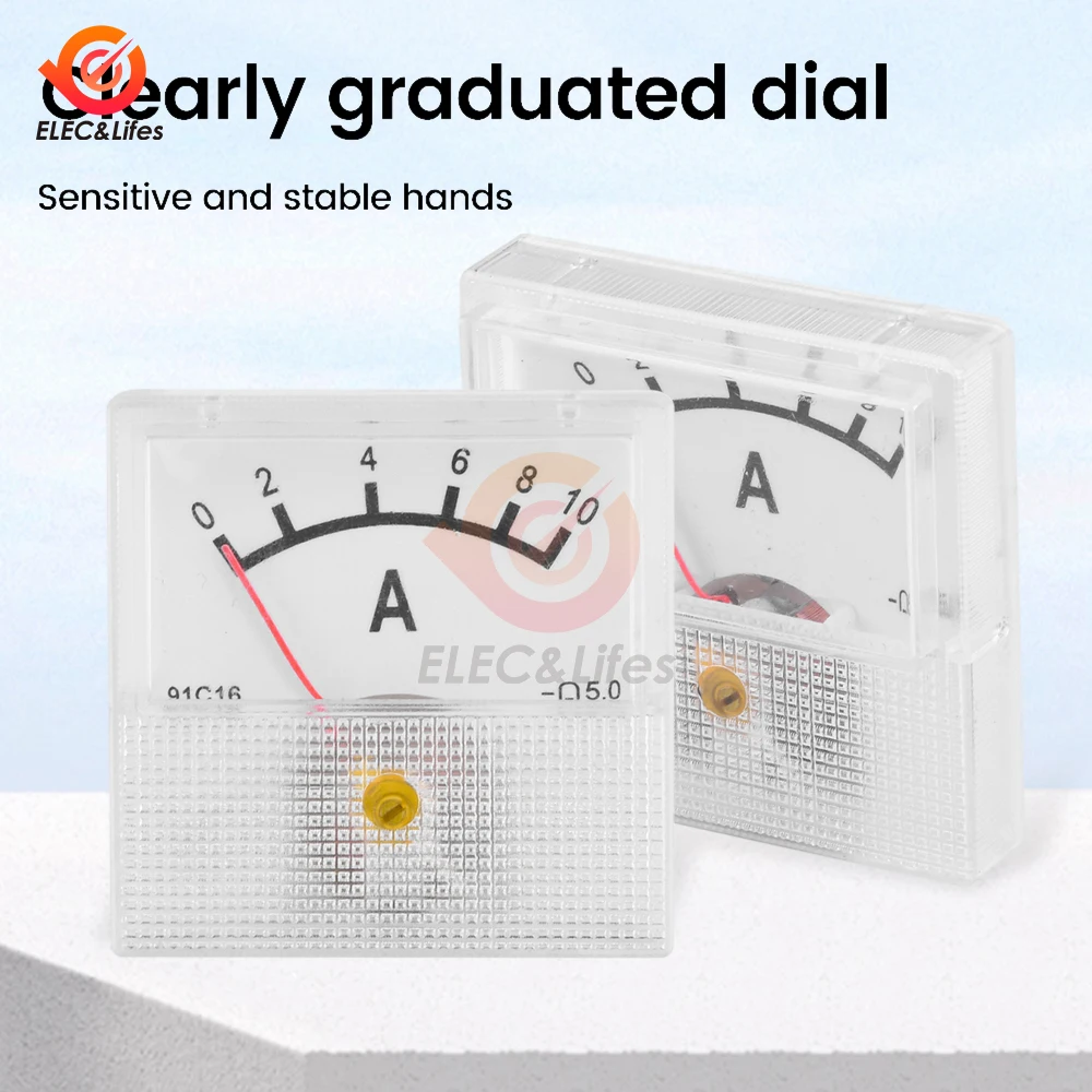 6 шт. 91C16 DC 0-20 В переменного тока 0-300 10A/20A/30A/50A тип указателя AC/DC прибор для измерения