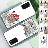 travelling world travel street painting phone case for samsung s10 21 20 9 8 plus lite s20 ultra 7edge