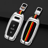 alloy car remote key case cover shell fob for audi a1 a3 a4 a5 a6 a7 a8 q3 q5 q7 s4 s5 s6 s7 s8 r8 tt protector holder keyless