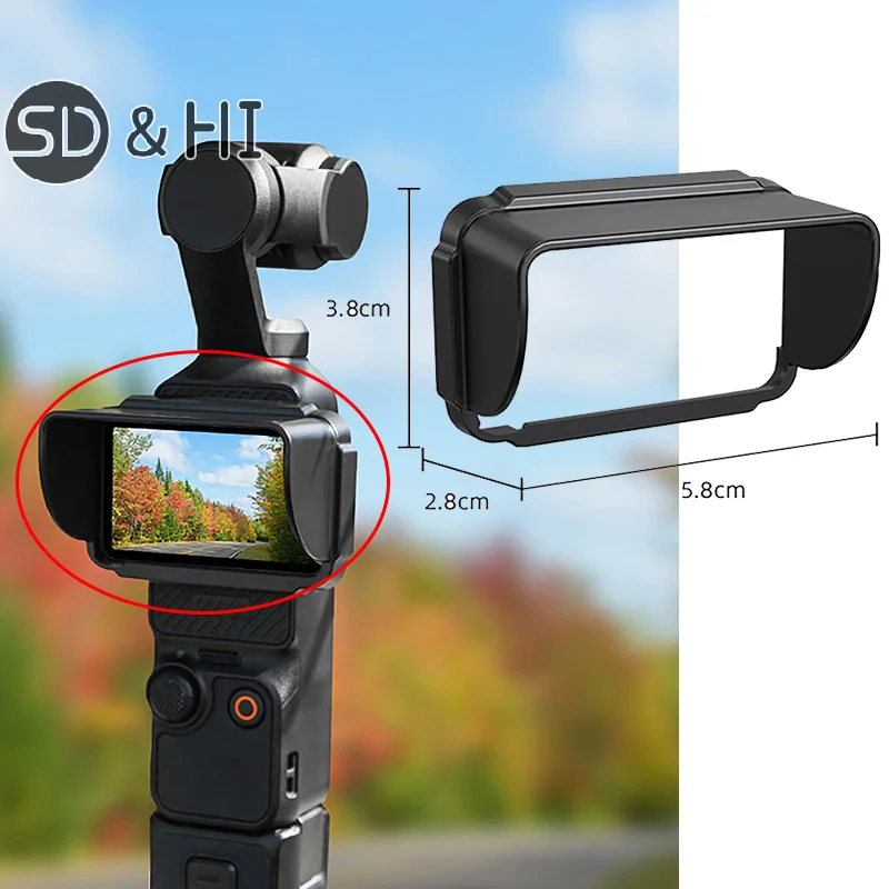 Солнцезащитный козырек для DJI Osmo Pocket 3 фотовспышки