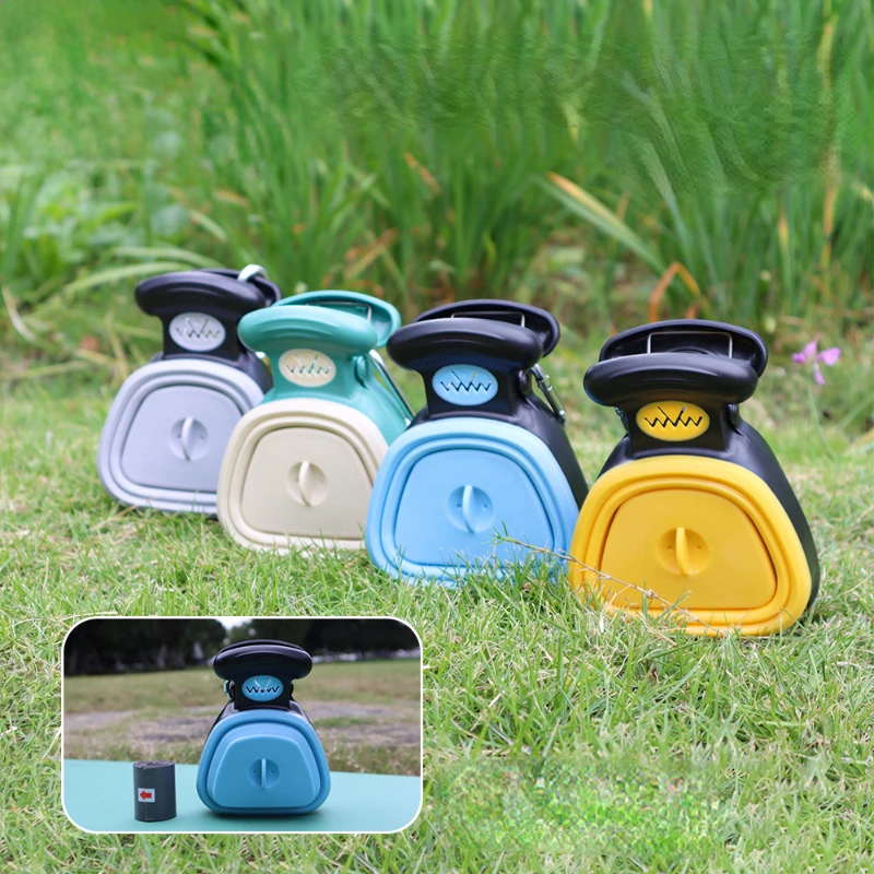 

Dog Pet Travel Foldable Pooper Scooper With 1 Roll Decomposable bags Poop Scoop Clean Pick Up Excreta Cleaner
