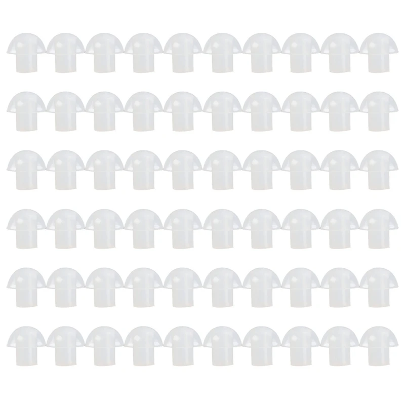 

60Pcs Silicone In-Ear Earbuds Mushroom Eartip Ear Bud For Radio Earpiece Headset