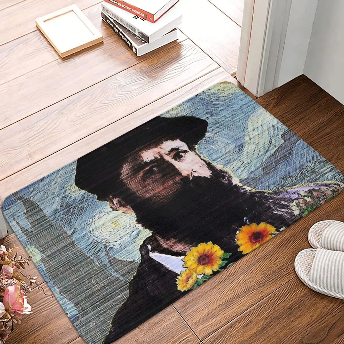 

Claude Monet French Impressionist Painter Bath Non-Slip Carpet Mashed Bedroom Mat Welcome Doormat Floor Decoration Rug