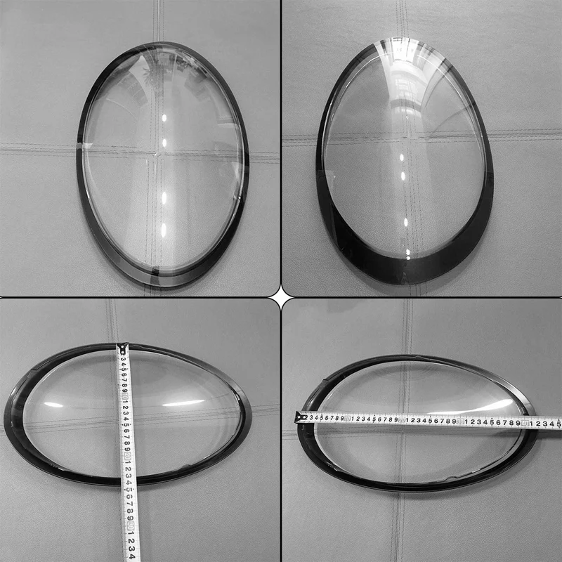 1 пара Прозрачный Абажур для автомобильных фар Porsche 911 991 2012-2018 с черными краями