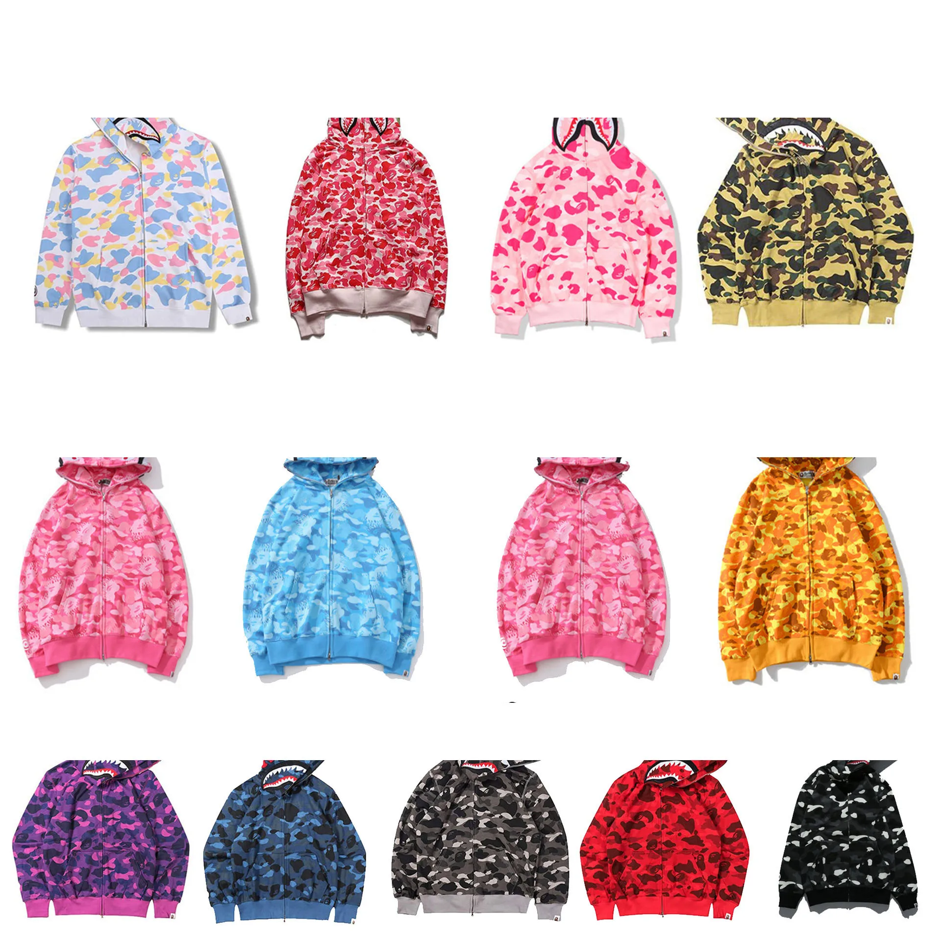 

Women Camouflage Classic Sweater Thin Zipper Hoodie Couple Sweater Zip Hoodie Jacket Coat New