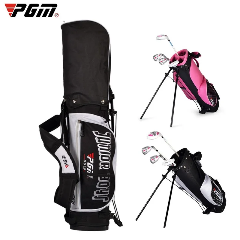 PGM Children's Golf Clubs Bag Light Weight Portable Large Capacity Golf Bag Child with Detachable Straps Golf Gun Bag for Kids