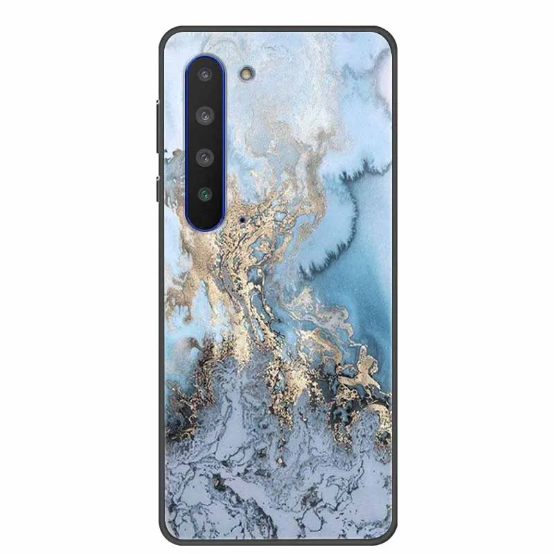 6 4 дюйма для острых Aquos R5G чехол мраморная Мягкая силиконовая Противоударная