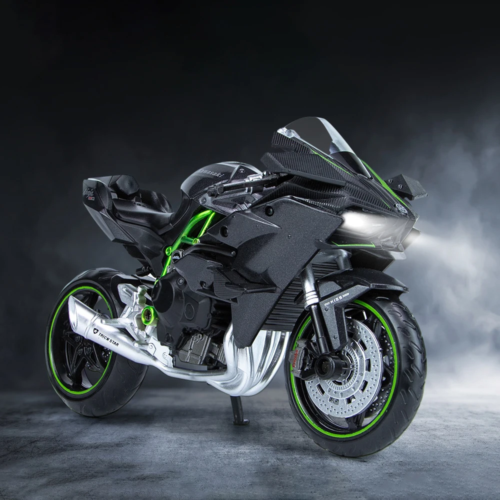 

Фигурки Kawasaki Ninja H2R Easy Rioer в масштабе 1:12, литые игрушки из сплава для мальчиков, реплики гоночных моделей, подарок для мужчин