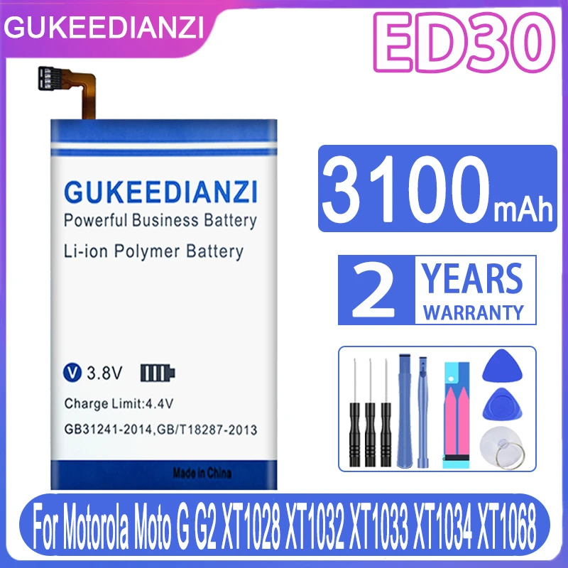 Аккумулятор ED30 3100 мАч для Motorola Moto G G2 XT1028 XT1032 XT1033 XT1034 XT1068 ED 30 XT 1028 1032