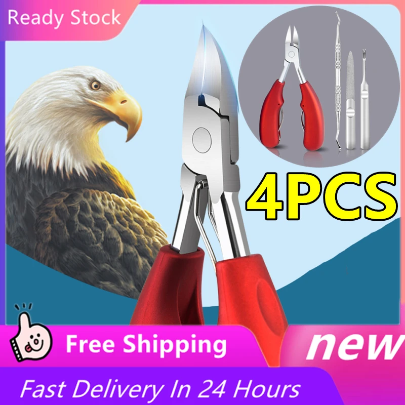 Nail Clippers Paronychia Improved Stainless Steel Trimmer Ingrown Pedicure Care Professional Cutter Feet Toenail Nipper Tool Set