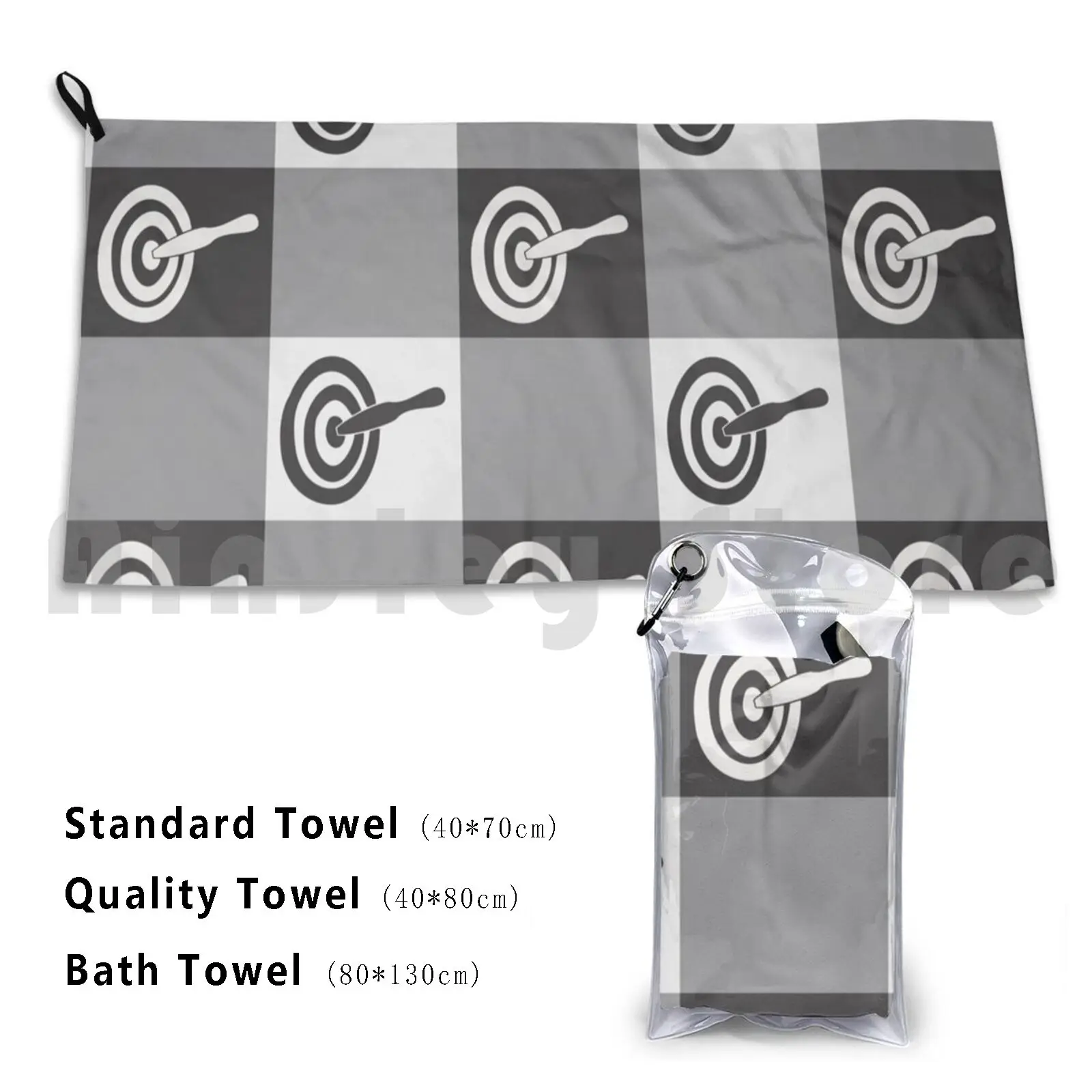 Bath Towel Knife Knives Axe Nail Thrower Throwing Target Bullseye
