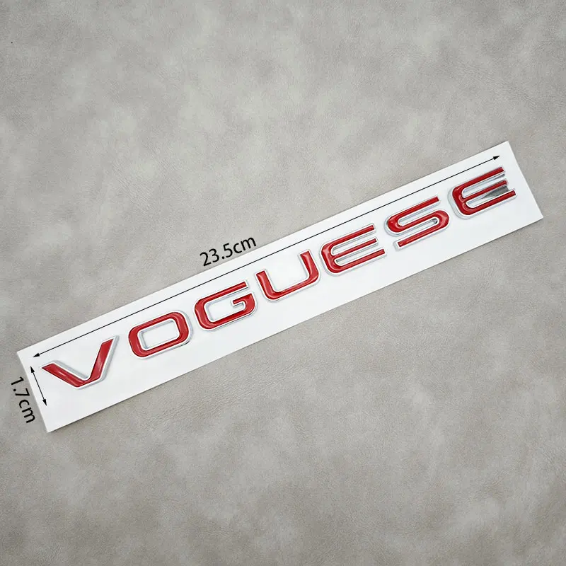 3d Abs Vogue Se Эмблема С Буквами Для Land Rover Range Наклейка На Заднюю Часть Автомобиля