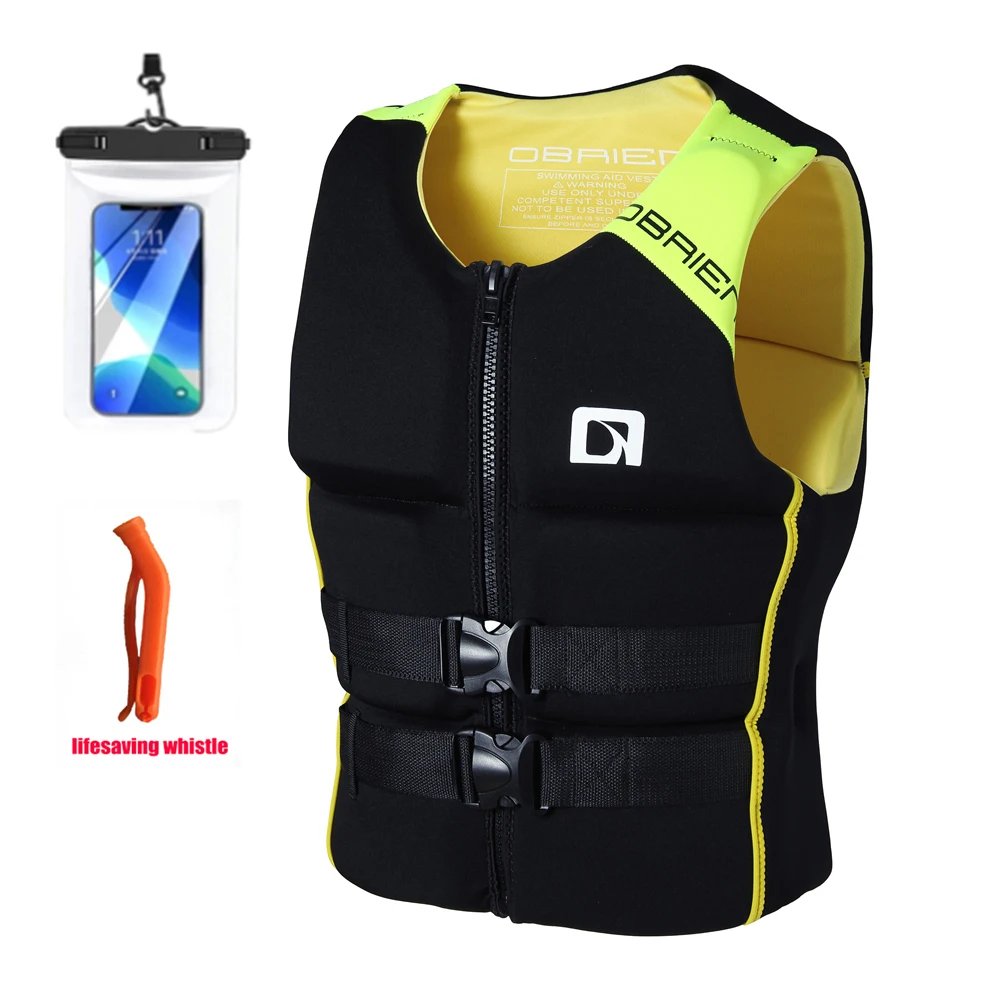 

Portable Adult Lifejacket Kayak Buoyancy Vest Surfing Collision Avoidance Vest Fishing Motorboat Swimming Neoprene Lifejacket