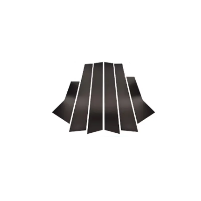 6 шт. Накладка на окно автомобиля для Honda Civic FE FL 11-го поколения 2022~2025 B C, наклейка на стойку колонны, черная наклейка, аксессуары