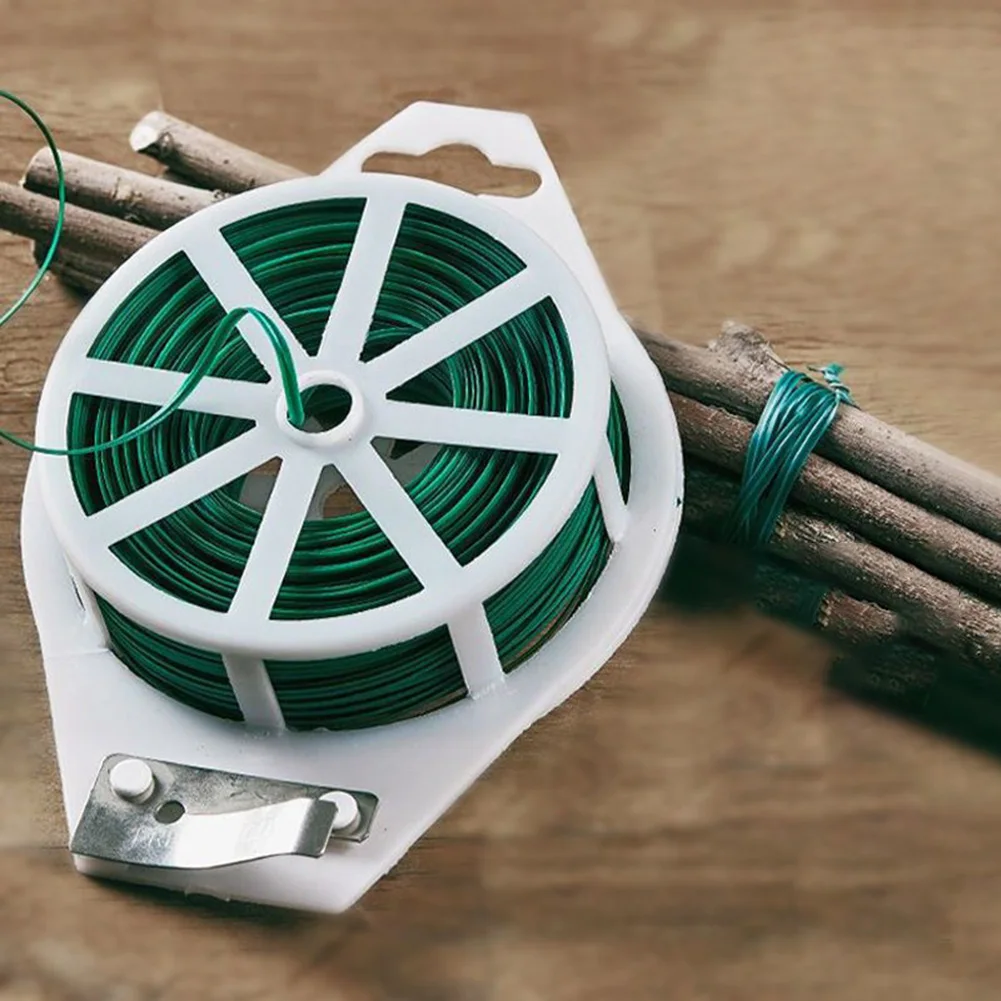

Coate String Fixed Rope Coiled Wire Garden Ties Iron Wire Steel Pipe Fittings With Cut Plant Ties 20/30/50/100M